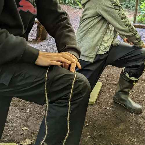 TRIBE course threads of the wild cordage making preparation 02