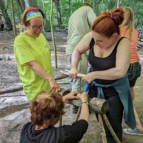 TRIBE course threads of the wild cordage making preparation 03