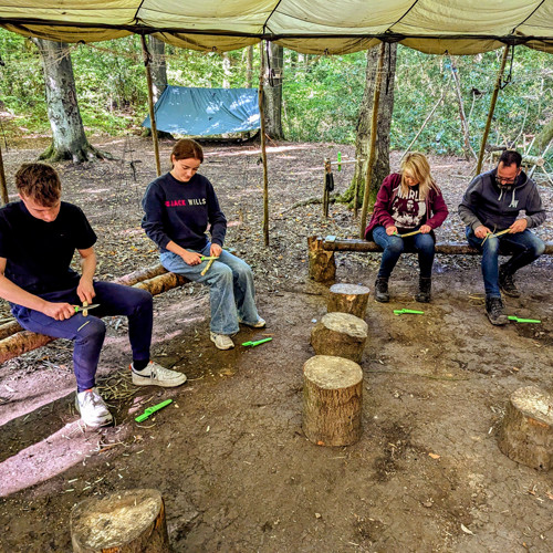 TRIBE IOL Bushcraft Competency carving 2