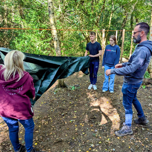 TRIBE IOL Bushcraft Competency shelter 1